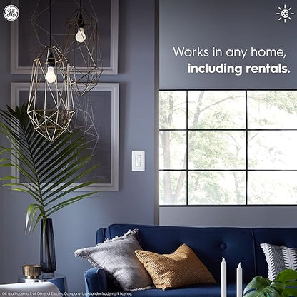 GE CYNC Dimmer Smart Switch, Wire-Free, Dimmer + White Tones Control with Bluetooth, No Wiring Required (Packaging May Vary)
