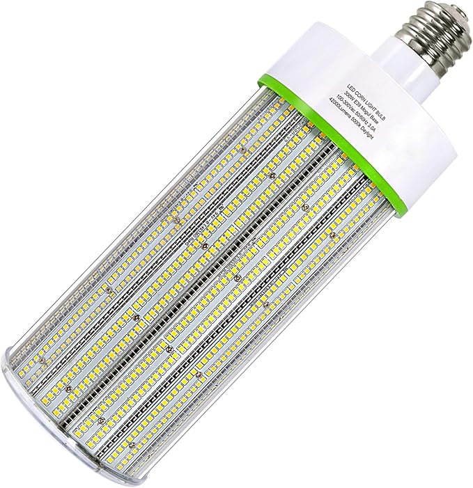 TJBB LED Corn Light Bulb 300W, Mogul Base E39 Bulb Lamp, 5000K Daylight 42,000LM Replacement 1000W HID/MH/HPS Bulb, for Industrial or Commercial Large Area Lighting Retrofitted