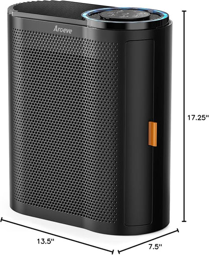 AROEVE Air Purifiers for Home with Air Quality Sensors and Auto-AP04(Black)