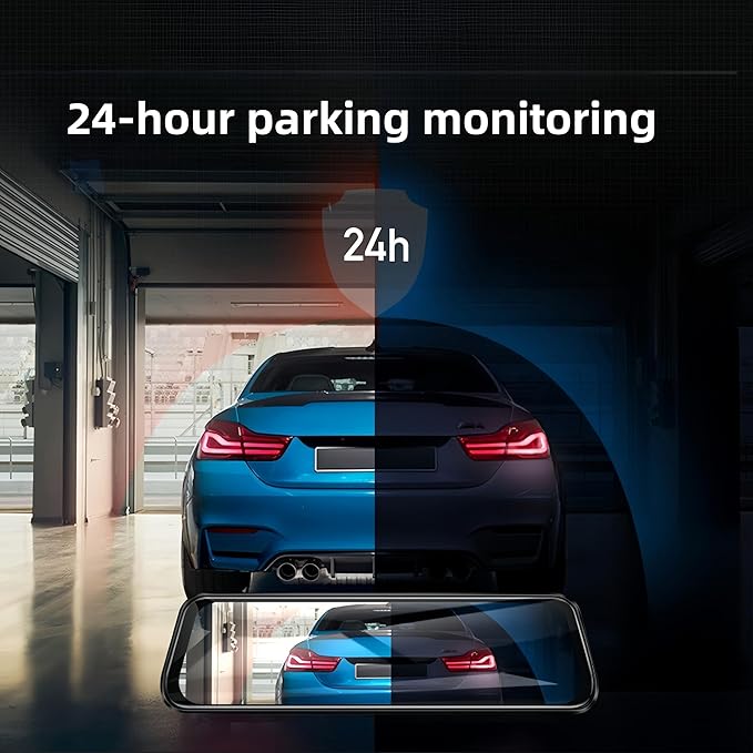 4K Ultra HD Dash Cam fit for Audi Models A4 A6 A3 A5 Q5 S4 S6 Q7 A8 S8 TT A7 S5 Q3 S3 S7 RS3 RS5 RS6 & e-tron (2019-2024) - OEM-Style Design, WiFi & app, Parking Mode 64GB Card
