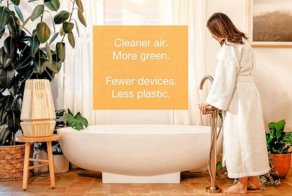 ArborFlow Wooden Air Purifier - H13 HEPA and Carbon Filter Air Cleaner for Dust, Smoke, Pet Hair & Odors – Quiet Eco-Friendly Design for Home & Office