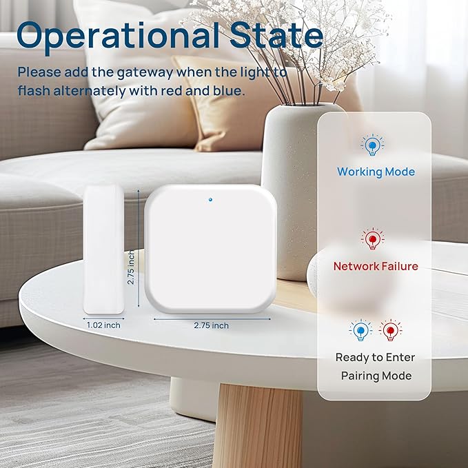 G2 Gateway Smart Lock WiFi Gateway, Remote Control Bluetooth Lock, Compatible with TTLock App for Smart Door Locks and Key Lock Box