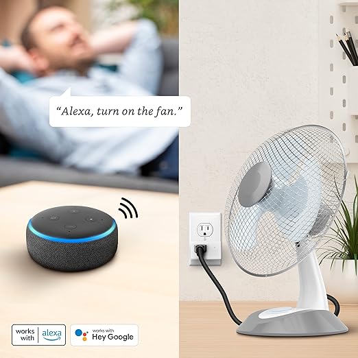 Feit Electric WiFi Compatible with Alexa and Google Home, Feit App, No hub Required, Remote Control from Anywhere 15 Amp Smart Outlet Plug, Indoor, 120 Volts, Plastic, White (Pack of 12)