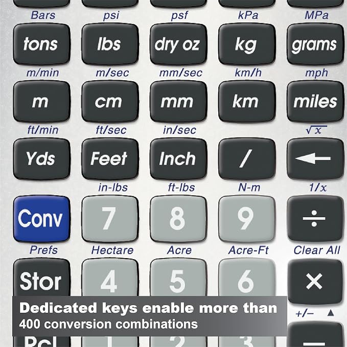 Calculated Industries 8025 Ultra Measure Master Professional Grade U.S. Standard to Metric Conversion Calculator Tool for Engineers, Architects, Builders, Scientists and Students | 60+ Units | Professional Grade, U.S. Standard to Metric Conversion, For...