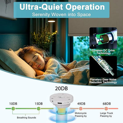 BERISSA Smart Motorized Blinds with Remote,No Drill Automatic Roller Blinds for Indoor Windows,Blackout Linen Fabric,Electric Shades for Windows Home Office,Double-Sided Brown,Custom Size