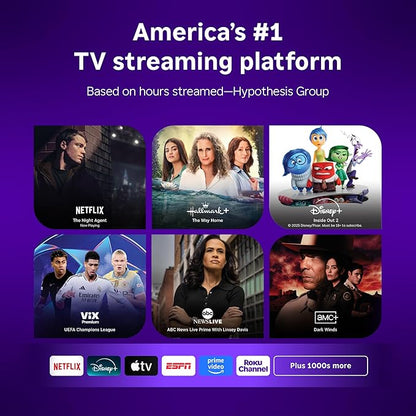Roku Smart TV 2026 – 40-Inch Select Series, 1080p Full HD TV – Roku TV with Voice Remote – Flat Screen LED Television with Wi-Fi for Streaming Live Local News Sports & Movies, Bluetooth Headphone Mode