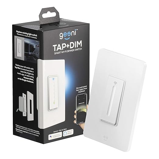 Geeni Smart Wi-Fi Light Switch: No Hub Required, Works with Alexa and Google Assistant