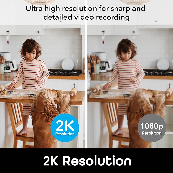 Geeni PetConnect Auto-Rotate Crystal-Clear 2K Quad HD Smart Pet Camera