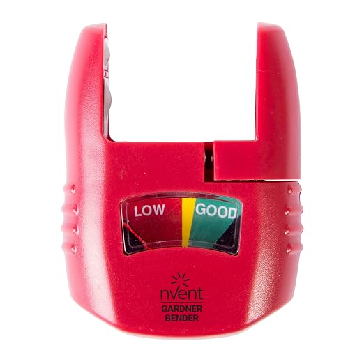 nVent GARDNER BENDER GBT-3502 Analog Battery Tester, Handheld | Tests AA, AAA, C, D, 9V, and 1.5V button cells. (Formerly: Gardner Bender)