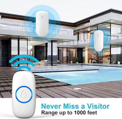 SECRUI Doorbell–Doorbell Wireless Kits for Front Door Battery Operated