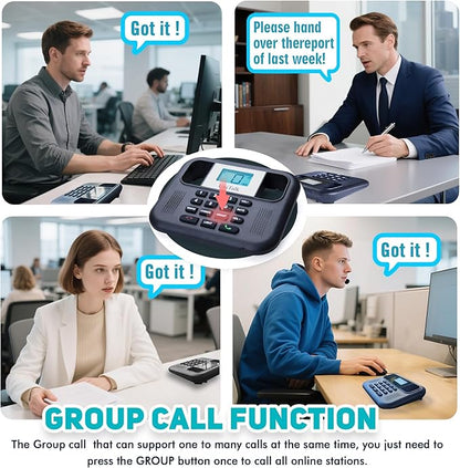 Wireless Intercoms for Home & Office, Two-Way Real-time Full-Duplex Voice System with Offline Voice Control & Monitor Function, Clear Sound, Up to 800 Meters (1/2 Mile) Range (UT-001-1F3P)