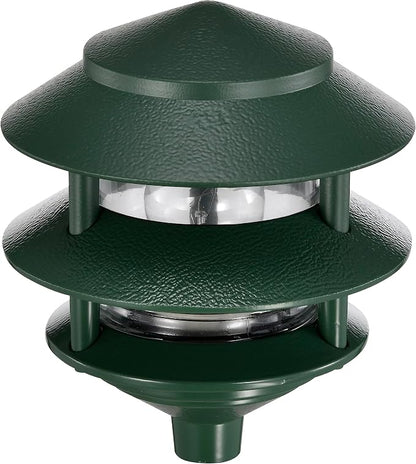 Nuvo SF77/323, Outdoor Pagoda Landscape Path Light, Landscape Light, Bronze