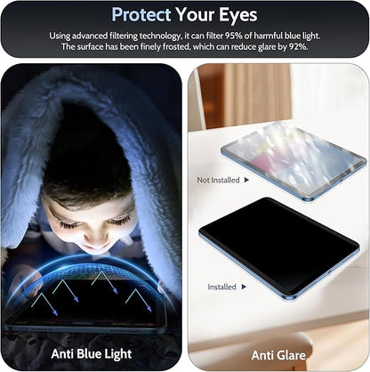 Peslv 4 Way Magnetic Privacy Screen Protector for iPad 10th Gen 2022 10.9" & iPad 11th Gen A16 2025 11", Removable 360 Spy Private Filter, Anti Blue Light Glare Bubble-Free Black Security Protector