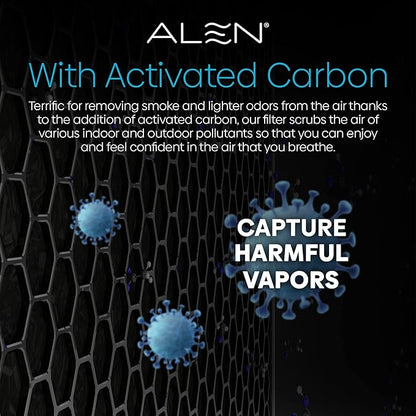 Alen Air Filter BF35-Fresh Replacement HEPA Filter for BreatheSmart Classic Air Purifier - Captures Allergens, Dust, & Mold + Odors & Smoke (1 Filter)