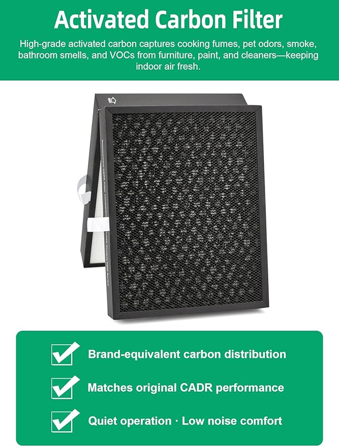 7700 Smart Filter Replacement Compatible with Blueair 7710i, 7770i, 7740i, and 7775i Air Purifiers, Integrated Premium Filter with Activated Carbon and Pre-Filter, 1-Pack