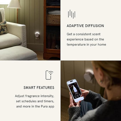 Pura 5 Smart Fragrance Diffuser - Adjustable Home Diffuser with LED Light & Automatic Vial Detection - Wi-Fi Device for Personalized Home Scenting Experience