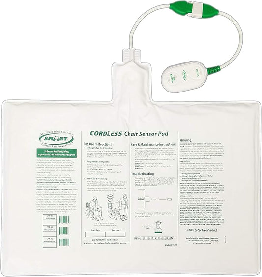 Smart Caregiver Replacement/Add-on Cordless Chair Sensor Pad - 10in x 15in - Works with Pager, 433-EC Monitor, or 433-CMU Central Montioring Unit