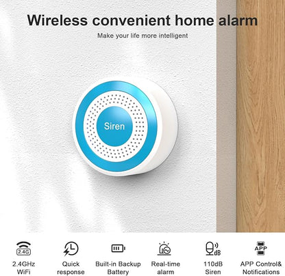 Alarm System for Home Security,WiFi+4G Smart Alarm Systems Kit with Instant App Alerts,NO Monthly Fees,Compatible with Alexa and Google,Smart Life or Tuya for Apartment,Kids Safety