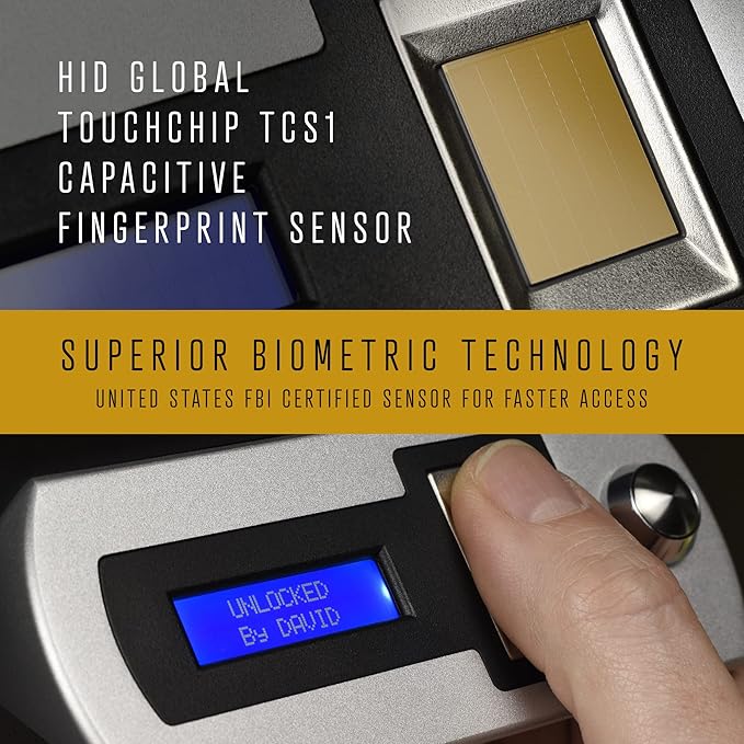 Verifi Smart Safe S5800 Biometric Safe with FBI Certified Fingerprint Sensor
