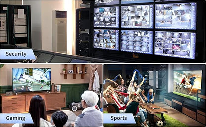 HDMI Multi-Viewer 4X1, Seamless Switcher 4 in 1 Out, Quad Multi Viewer Switcher with IR Remote, Supports 4K 30Hz, 5 Display Modes for Security Camera, Gaming Consoles