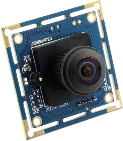 ELP 8mp USB Camera Wide Angle with 180degree Fisheye Lens 4K Embedded Webcam Board for Computer 2448P CMOS IMX179 UVC USB2.0 Video Industrial PC Camera for Machine Vision