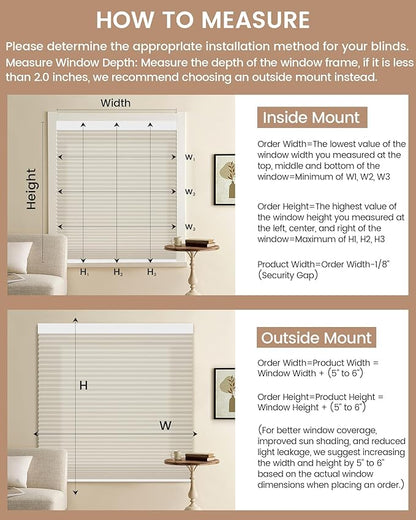 Kincmo Motorized Cellular Shades, Custom Motorized Blinds with Remote, Cordless Smart Electric Honeycomb Blinds Work with Apple HomeKit, Alexa, Google (75%-Blackout-Single-Cell Beige)