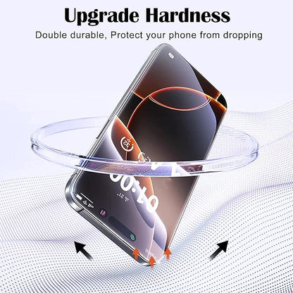2 Pack Mirror Screen Protector for iPhone 16 Pro Privacy Tempered Glass Mirrored Effect Anti-Spy Easy Installation Frame Full Coverage Shatterproof Anti-Scratch Anti-Bubble (6.3 inch Silver)