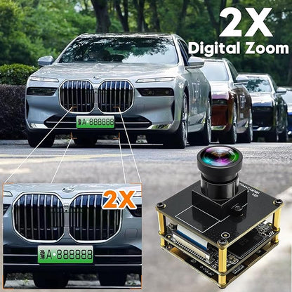 HDMI 60fps USB Camera 4K High Speed USB3.0 Camera for Worship Conference Monitor Type-C HDMI Simultaneous Output PC Camera for Computer with 120Degree No Distortion Lens 2X Digital Zoom Webcam