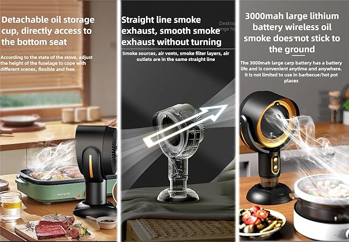 Smoke Away Purifier Fan Puffhide Purifier - Mini Smoke Diffuser and Portable Smoke Air Purifier, Smoke Fan for Smoking Indoors with Rechargeable Design.Puff Hide Smoke. (rechargeable gold)