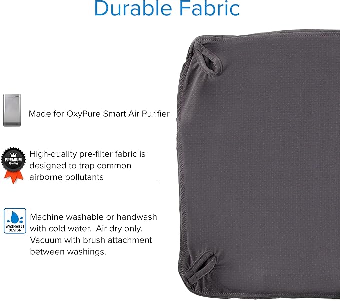 Nuwave OxyPure EZ Clean Cover 2pk for NuWave OxyPure Smart Air Purifier, Made by Original Manufacturer, Fits Models 47001, 47002, 47003, 47004, 47009