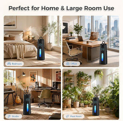 Humidifiers for Bedroom,15L/3.96 Gal 800 sq.ft, Cool Mist Humidifier Large Room with 350mL/H Spray Output for Home, Office, Plants, Warehouse, House