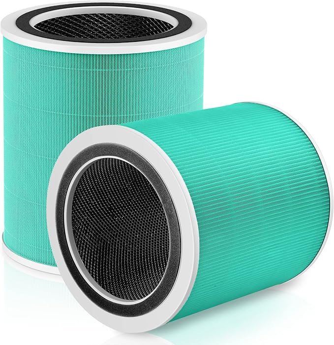 Core 400S Toxin Absorber Replacement Filter for LEVOIT Core 400S Smart WiFi Air Purifie-r, 3-in-1 Activated Carbon Filter, Core 400S-RF-TX (LRF-C401-GUS), Green, 2 Pack