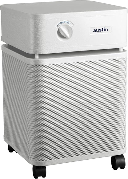 Austin Air HealthMate Plus Air Purifier - Advanced 4- Stage Filtration Air Purifiers For Home with Activated Carbon & Zeolite - Ideal as Air Purifiers for Bedroom or Large room, Model B450 Sandstone
