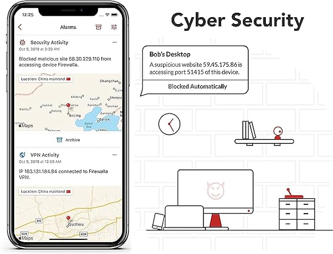 Firewalla: Cyber Security Firewall for Home & Business, Protect Network from Malware and Hacking | Smart Parental Control | Block Ads | VPN Server and Client | No Monthly Fee (Purple SE)