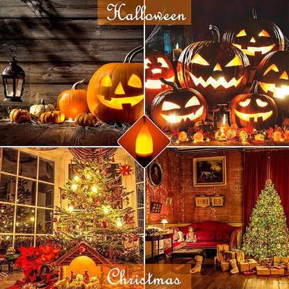 Bestview LED Flame Effect Light Bulbs,3 Modes Smart E26 Chandelier Base Flickering Candle Fire Light Bulb for Halloween, Christmas, Party, Porch, Indoor&Outdoor Home Decoration (6 Pack)