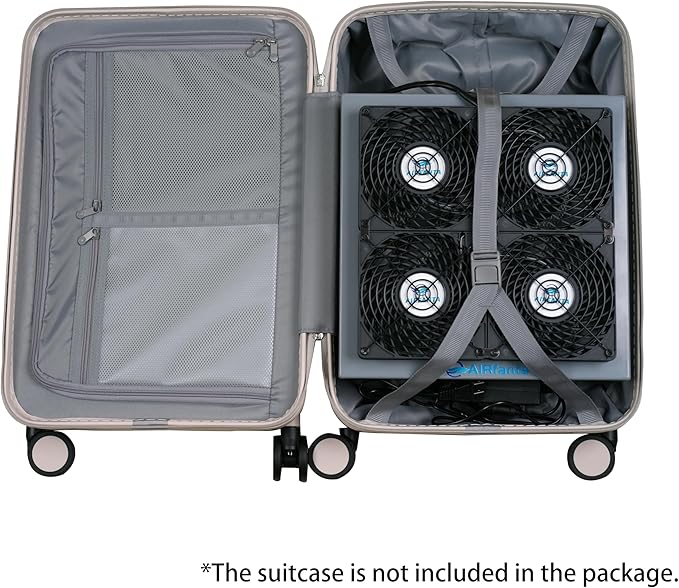 3Pro, Air purifer for house up to 3100ft2, CADR super large 413cfm, collapsible and portable, can be packed into a 20" suitcase.