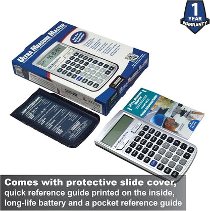 Calculated Industries 8025 Ultra Measure Master Professional Grade U.S. Standard to Metric Conversion Calculator Tool for Engineers, Architects, Builders, Scientists and Students | 60+ Units | Professional Grade, U.S. Standard to Metric Conversion, For...