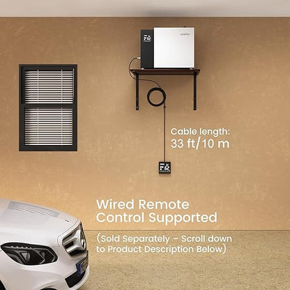 Waykar 158 Pint Commercial Dehumidifier with Pump and Drain Hose for Crawl Spaces, Basements, Ducted Industrial Use, and Water Damage Unit, for Spaces up to 7500 Square Feet, Smart Humidity Control