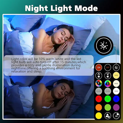 FTL E12 LED Color Changing Candelabra Light Bulb with Remote Control,5W 40W Equivalent,2700K-6000K Colored Light Bulbs, Dimmable 30 Colors B11 RGB Candle Light Bulbs for Chandelier Lighting, 6-Pack