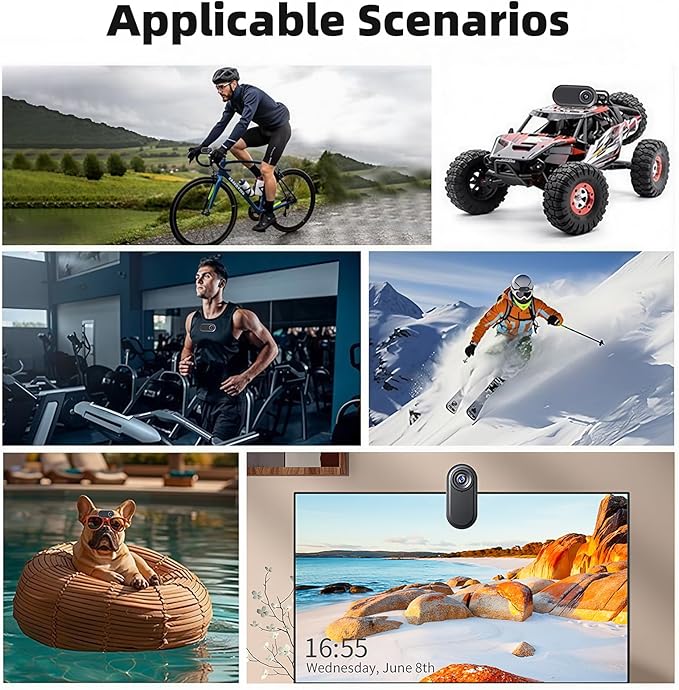 Mini Body Camera 1080P,128G Wearable Action Cam with Magnetic Charging Case, Thumb Size POV Camera, Premium Portable Camcorder Mount Anywhere for Work, Outdoors Activities, Pet