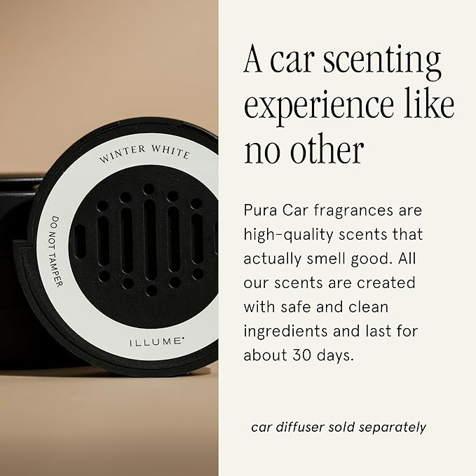 Pura Car Scent Refill - Luxury Fragrance for Smart Diffuser - Long Lasting Scent for 30 Days - Clean & Safe for Car - Coconut Milk Mango