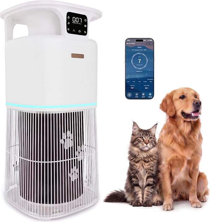 Smart Air Purifier for Home Large Room up to 3700 Ft² & Washable Pre-Filter
