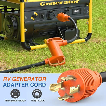Nilight 30 Amp to 30 Amp RV Generator Adapter Cord L14-30P TT-30R
