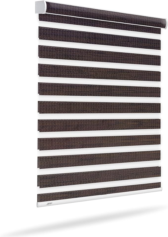 Light Filtering Motorized Zebra/Roller Shades – LightFiltering-Ravenwood B50 Series Smart Remote Control Window Blinds