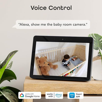 Geeni Look 720p Indoor Camera, HD Wi-Fi, 2-Way Audio & Night Vision, 2-Pack | Motion detection, works with Alexa & Google Home