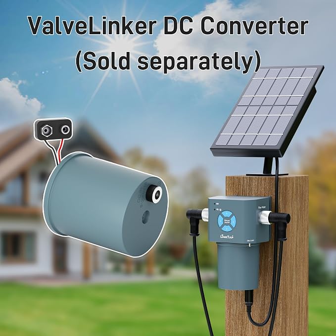 LinkTap Q1 4-Zone Wireless Water Timer & Gateway, Equals Four G2S Smart Hose Timers | 4 Independent Zones for Garden/Lawn/Yard, Irrigation by Weather/Volume/Duration, Fault Detection & Alerts, Anti-Freeze, IP66