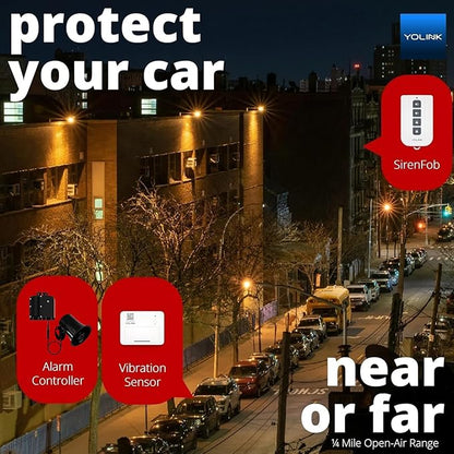 YoLink X3 Version Outdoor Alarm Controller, Ruggedized Battery-Powered Siren/Alarm/Relay Controller, Up to 1/4 Mile Range, 130dB Siren, Alexa, Google, IFTTT, Hub Required for Full-Functionality!