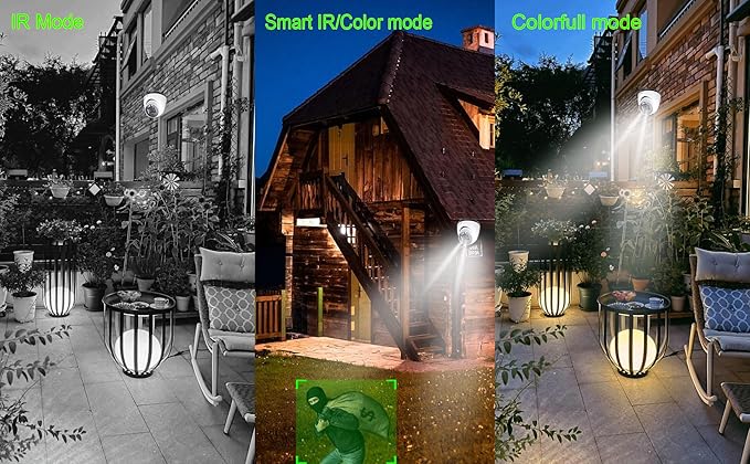 Sinis 4K 8MP PoE Camera, Full Metal Turret Security IP Camera Outdoor Indoor Wired, AI Human Motion Detection, 100FT Smart Dual Light Color Night Vision, Built-in Mic, Waterproof, Work with NVR
