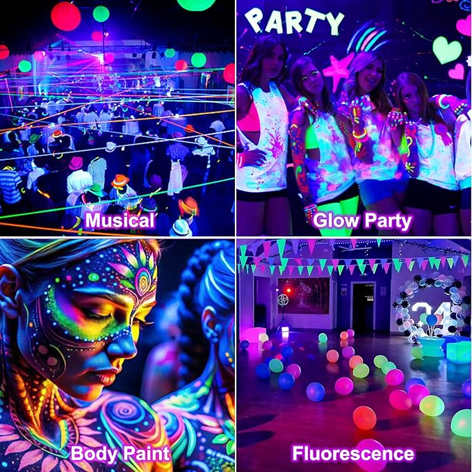 T-SUN 40W LED Black Light Bar, Blacklight Bars with Plug and Switch Light Up 22x22ft Area Strip Lights for Glow Party Body Paint Fluorescent Poster Halloween Bedroom Classroom Stage Lighting 2 Pack