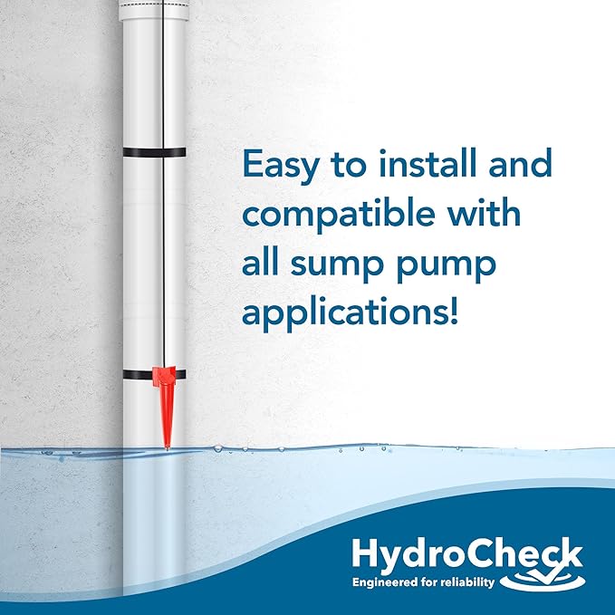 HC8000Tv2 Electronic Sump Pump Float Switch – with Smart Button, Built-In Alarms, Dry-Sensor Technology, Water Sensor Alarm, Ideal for All Sump Pumps – MADE IN USA
